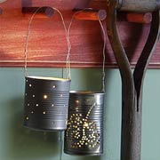 Punched Tin Votive Holders