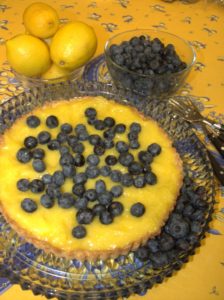 lemon blueberry tarte