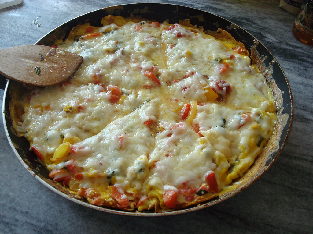 rice and vegetable frittata