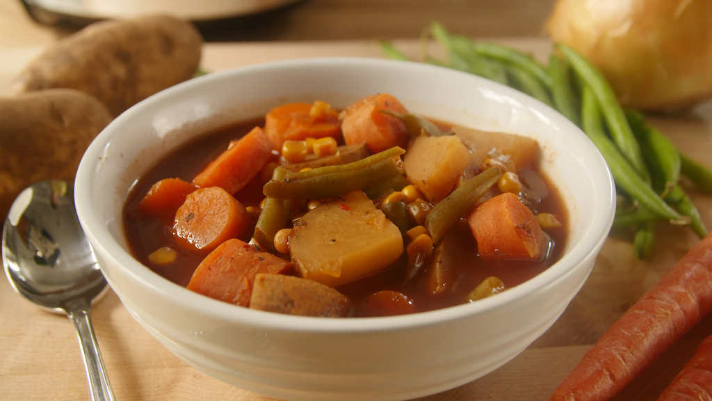 slow cooker vegetable soup