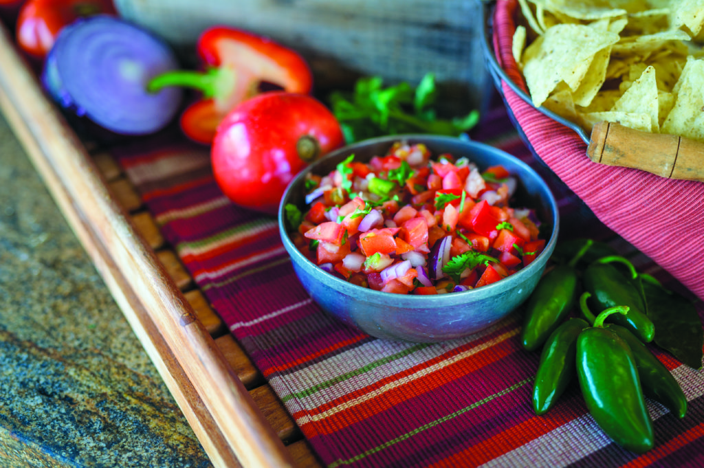 red pride tomato and pepper salad