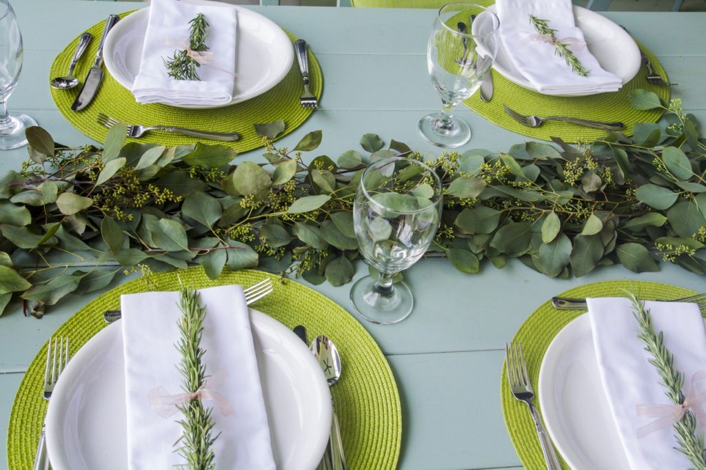 greenery wedding decor